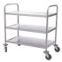 Vogue Stainless Steel 3 Tier Clearing Trolley Small