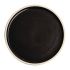 Olympia Canvas Flat Round Plate Delhi Black 250mm (Pack Of 6)