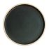 Olympia Canvas Flat Round Plate Green Verdigris 250mm (Pack Of 6)