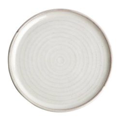 Olympia Canvas Small Rim Round Plate Murano White 265mm (Pack Of 6)