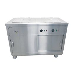 Parry Mobile Hot Cupboard With Bain Marie Top HOT15BM