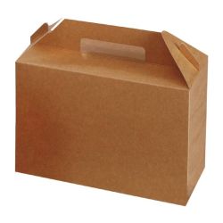 Colpac Biodegradable Kraft Food Carry Boxes Large (Pack Of 125)