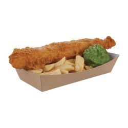 Colpac Compostable Kraft Food Trays Large 220mm (Pack Of 250) Colpac Compostable Kraft Food Trays Large 220mm (Pack Of 250)