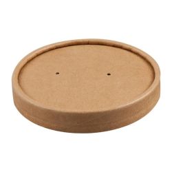 Colpac Recyclable Kraft Microwavable Soup Cup Lids 225ml / 8oz And 350ml / 12oz Colpac Recyclable Kraft Microwavable Soup Cup Lids 225ml / 8oz And 350ml / 12oz