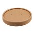 Colpac Recyclable Kraft Microwavable Soup Cup Lids 225ml / 8oz And 350ml / 12oz