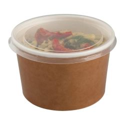 Colpac Recyclable Kraft Food Pots With Lid 700ml / 24oz (Pack Of 150) Colpac Recyclable Kraft Food Pots With Lid 700ml / 24oz (Pack Of 150)