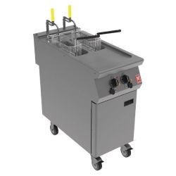 Falcon F900 Twin Pan, Twin Basket Electric Fryer On Castors E9342F2