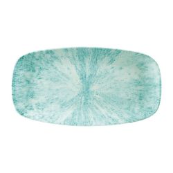 Churchill Stone Oblong Chef Plates Aquamarine 189 X 355mm (Pack Of 6) Churchill Stone Oblong Chef Plates Aquamarine 189 X 355mm (Pack Of 6)