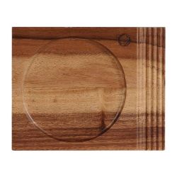 Churchill Alchemy Wood Single Handled Boards 177 X 142mm (Pack Of 4)