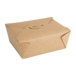 Fiesta Green Compostable Paperboard Food Cartons 1200ml / 42oz (Pack Of 200) Fiesta Green Compostable Paperboard Food Cartons 1200ml / 42oz (Pack Of 200)