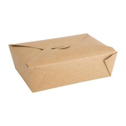 Fiesta Green Compostable Paperboard Food Cartons 1800ml / 63oz (Pack Of 200) Fiesta Green Compostable Paperboard Food Cartons 1800ml / 63oz (Pack Of 200)