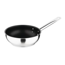 Vogue Non-stick Teflon Stainless Steel Platinum Plus Sauté Pan 200mm Vogue Non-stick Teflon Stainless Steel Platinum Plus Sauté Pan 200mm
