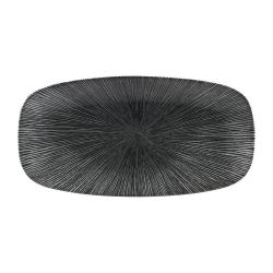 Churchill Studio Prints Agano Oblong Chefs Plates Black 355 X 189mm (Pack Of 6) Churchill Studio Prints Agano Oblong Chefs Plates Black 355 X 189mm (Pack Of 6)