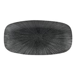Churchill Studio Prints Agano Oblong Chefs Plates Black 298 X 153mm (Pack Of 12) Churchill Studio Prints Agano Oblong Chefs Plates Black 298 X 153mm (Pack Of 12)