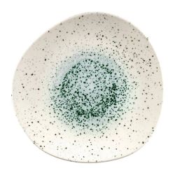 Churchill Studio Prints Mineral Green Centre Organic Round Plates 286mm (Pack Of 12)