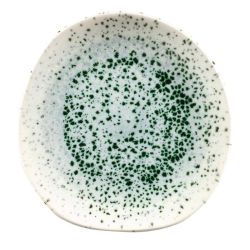 Churchill Studio Prints Mineral Green Centre Print Organic Round Plates 186mm (Pack Of 12)