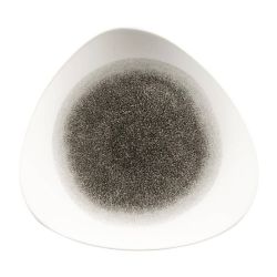 Churchill Studio Prints Raku Triangle Plates Quartz Black 311mm (Pack Of 6)