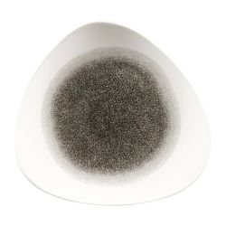 Churchill Studio Prints Raku Triangle Plates Quartz Black 265mm (Pack Of 12)