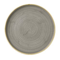 Churchill Stonecast Walled Chefs Plates Peppercorn Grey 210mm (Pack Of 6) Churchill Stonecast Walled Chefs Plates Peppercorn Grey 210mm (Pack Of 6)