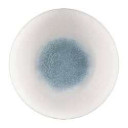 Churchill Bamboo Centre Print Deep Coupe Plates Topaz Blue 281mm (Pack Of 12)