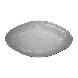 Churchill Bamboo Organic Oval Glass Platter Dusk 295 X 162mm (Pack Of 6)