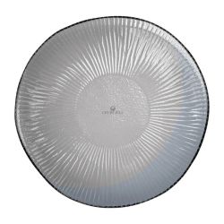 Churchill Bamboo Organic Glass Plate Dusk 225mm (Pack Of 6)