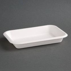 Fiesta Green Compostable Bagasse Food Trays 12oz (Pack Of 50) Fiesta Green Compostable Bagasse Food Trays 12oz (Pack Of 50)