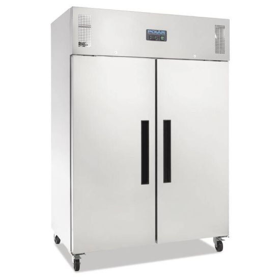 Polar Double Door Fridge Stainless Steel 1200Ltr URO G594