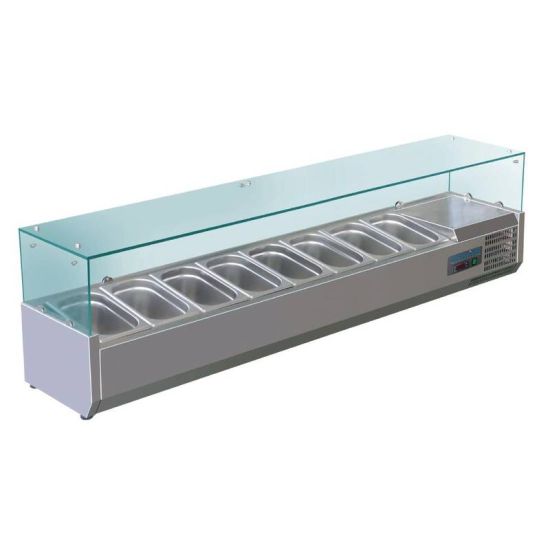 Polar Refrigerated Counter Top Servery Prep Unit 8x 1/4GN URO G610 Polar Refrigerated Counter Top Servery Prep Unit 8x 1/4GN URO G610
