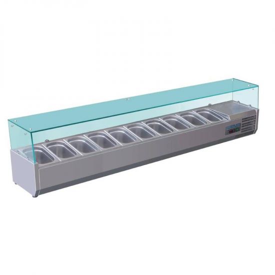 Polar Refrigerated Counter Top Servery Prep Unit 10x 1/4GN URO G611