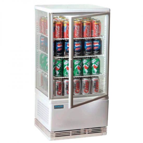 Polar Chilled Display Cabinet White 68 Ltr URO G619