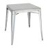 Bolero Bistro Galvanised Steel Square Table 815mm