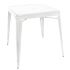Bolero Bistro Square Steel Table White 668mm