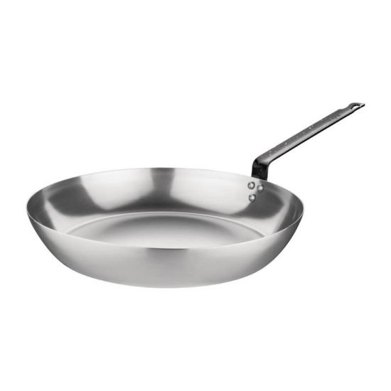 Vogue Black Iron Induction Frying Pan 255mm URO GD064