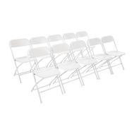 Bolero Folding Chair White (Pack of 10)