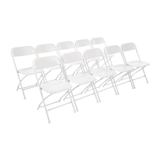 Bolero Folding Chair White (Pack Of 10) URO GD387 Bolero Folding Chair White (Pack Of 10) URO GD387