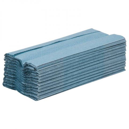Jantex C Fold Hand Towels Blue URO GD832