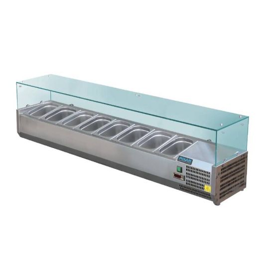 Polar Refrigerated Servery Topper 8x 1/3GN URO GD877 Polar Refrigerated Servery Topper 8x 1/3GN URO GD877