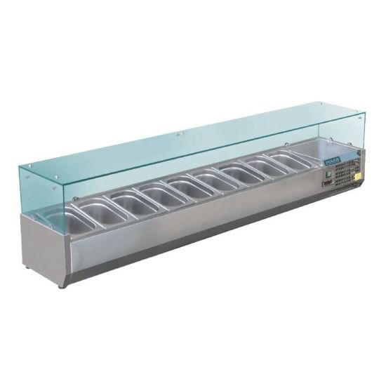 Polar Refrigerated Servery Topper 9x 1/3GN URO GD878 Polar Refrigerated Servery Topper 9x 1/3GN URO GD878