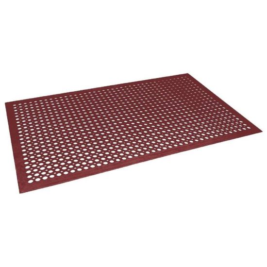 Jantex Rubber Anti Fatigue Mat Red URO GF017