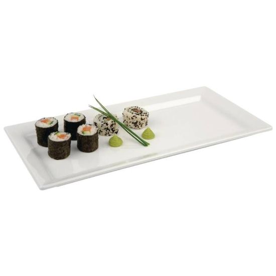 APS Pure Melamine Rectangular Tray 14in URO GF158 APS Pure Melamine Rectangular Tray 14in URO GF158