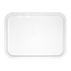 Kristallon Small Polypropylene Fast Food Tray White 345mm Kristallon Small Polypropylene Fast Food Tray White 345mm