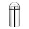 Brabantia Stainless Steel Push Top Bullet Bin Silver 60Ltr