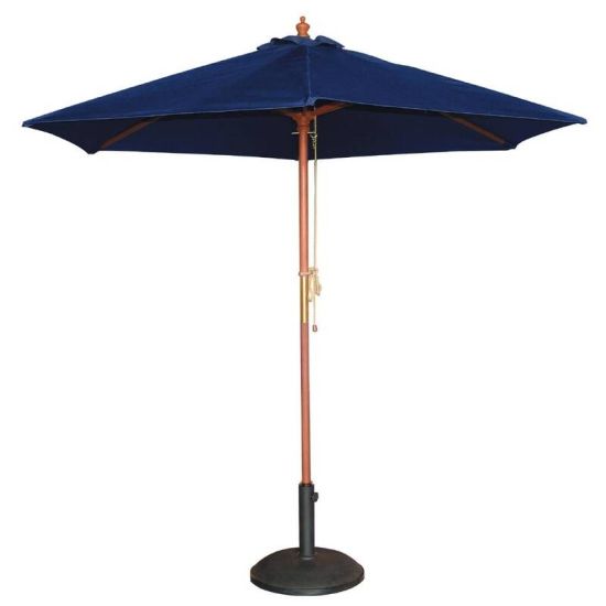 Bolero Round Parasol 2.5m Diameter Navy Blue URO GG496 Bolero Round Parasol 2.5m Diameter Navy Blue URO GG496
