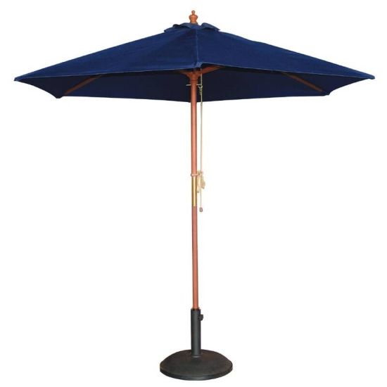 Bolero Round Parasol 2.5m Diameter Navy Blue URO GG496