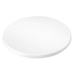 Bolero Pre-drilled Round Table Top White 600mm