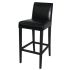 Bolero Faux Leather High Bar Stool Black (Single)