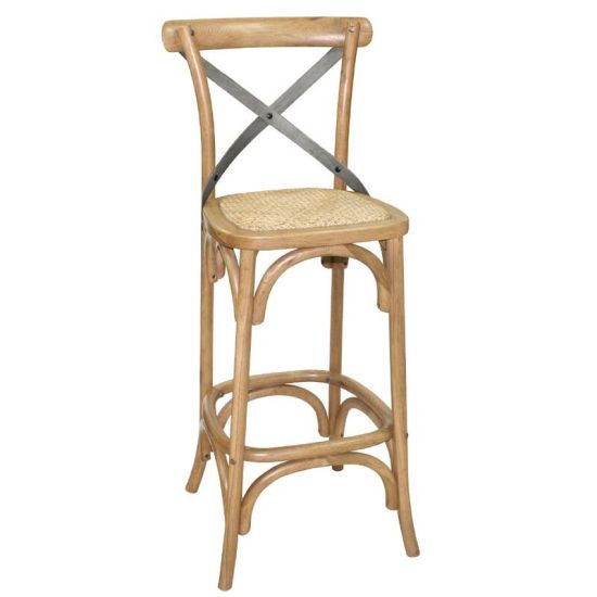 Bolero Wooden Barstool With Backrest URO GG657