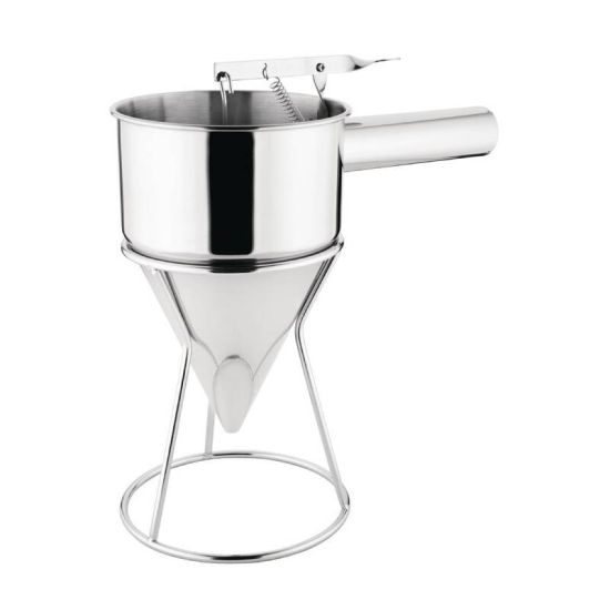 Vogue Stainless Steel Piston Funnel 1.3ltr URO GG759