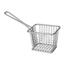 Olympia Chip Basket Square With Handle Small Olympia Chip Basket Square With Handle Small
